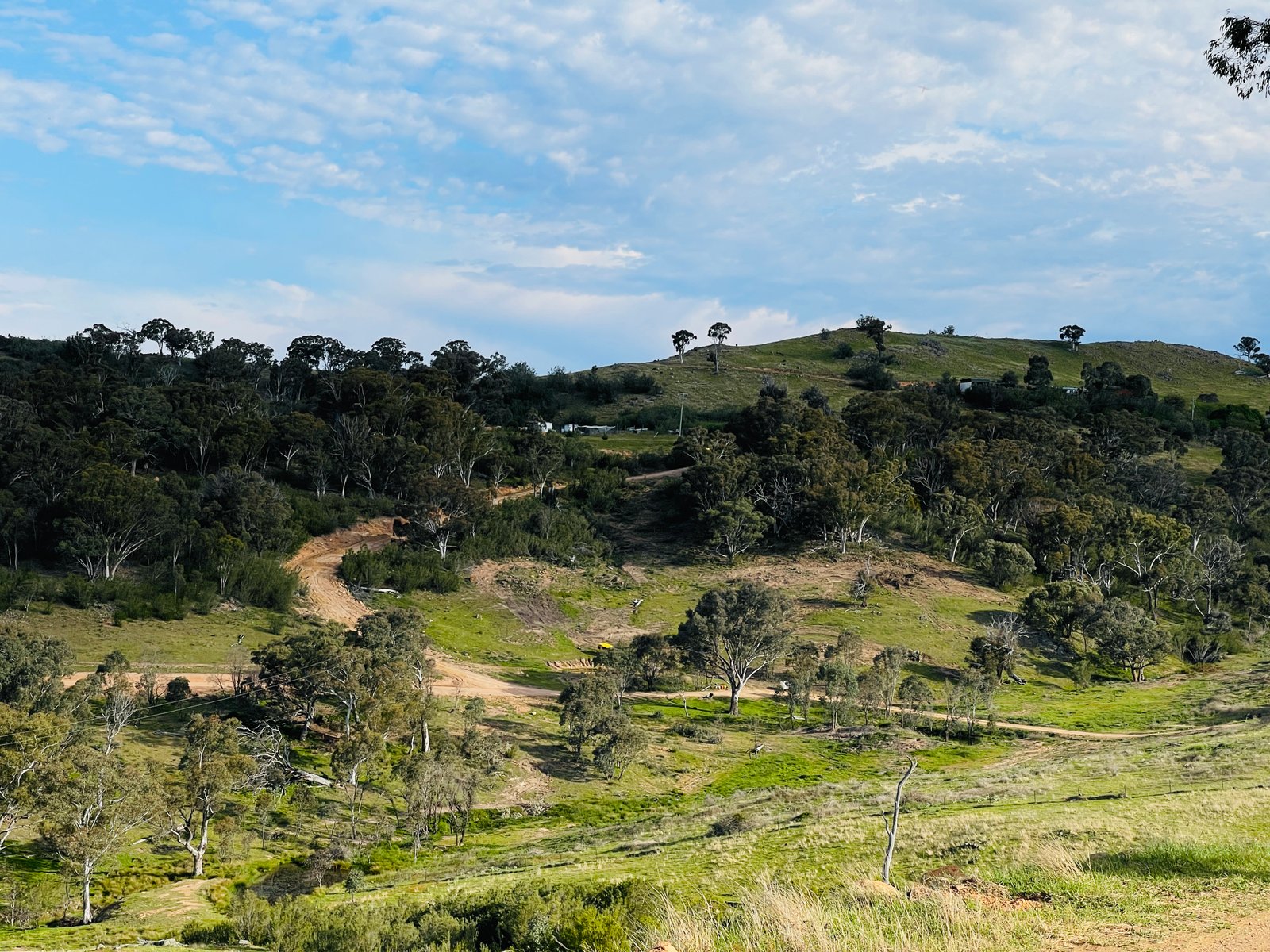Aerial over the property