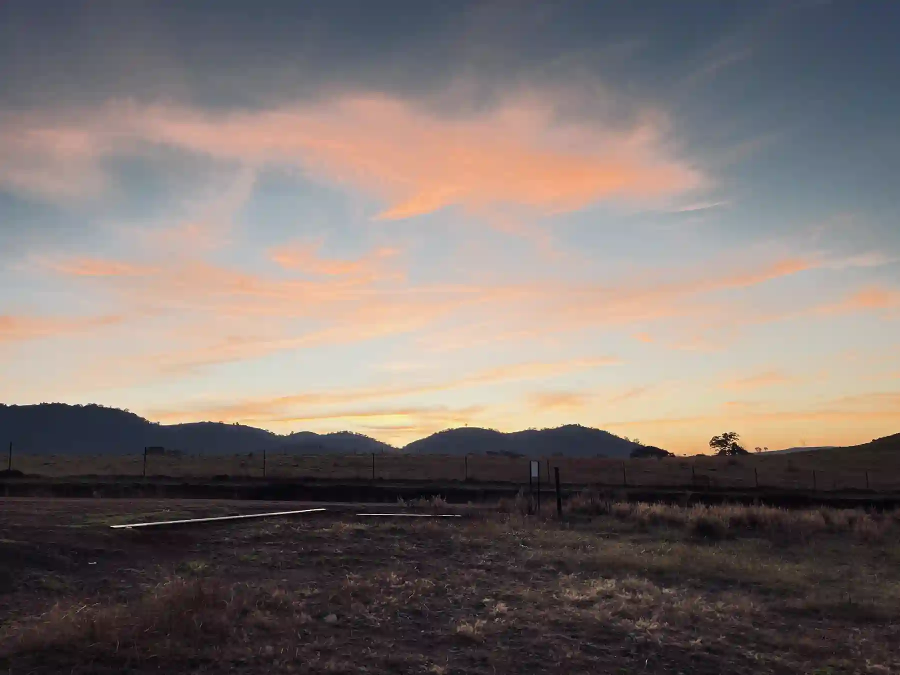 Last light over the Brindabellas